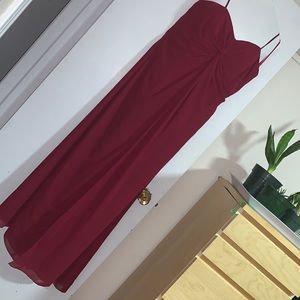 Burgundy bridesmaid dress size 16
